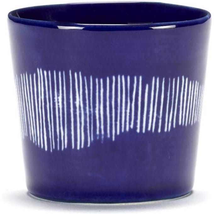 Serax Feast Espressokopje - Set - blauw/stripes wit