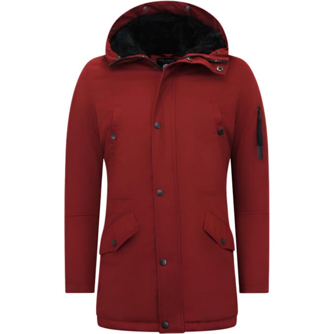 Parka Heren Winter - 7065 - Rood