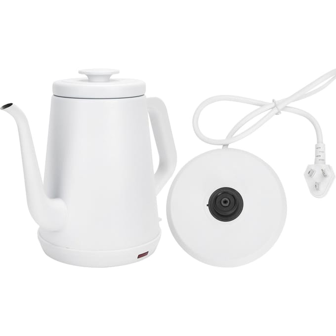 Witte Waterkoker Roestvrij Staal Automatische Uitschakeling Elektrische Koffie Waterkoker white
