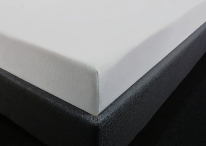 Hoeslaken Katoen-Jersey 200 x 220 cm - Boxspring Grijs
