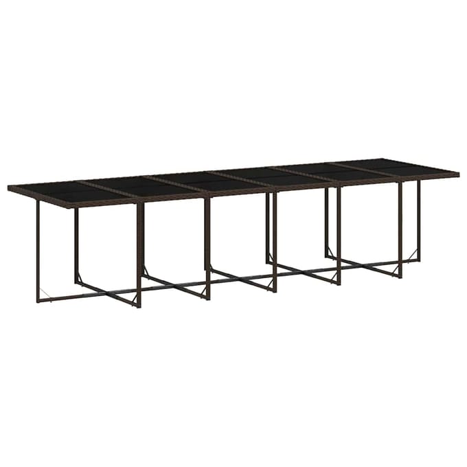 vidaXL - 17-delige - Tuinset - met - kussens - poly - rattan - bruin
