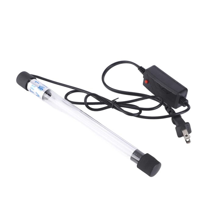 Aquarium Dompelbare Schoon Licht UV Sterilisator Groene Algen Schoon Lamp voor Vistentanks VijverUS Stekker black