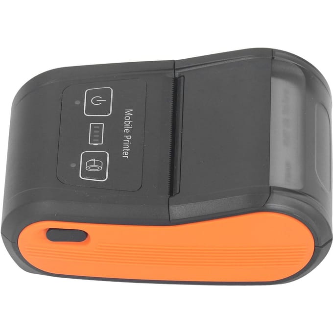 58mm Thermische Printer 203DPI 90mm/sec Draagbare Mini BT Bonprinter voor Supermarkt orange
