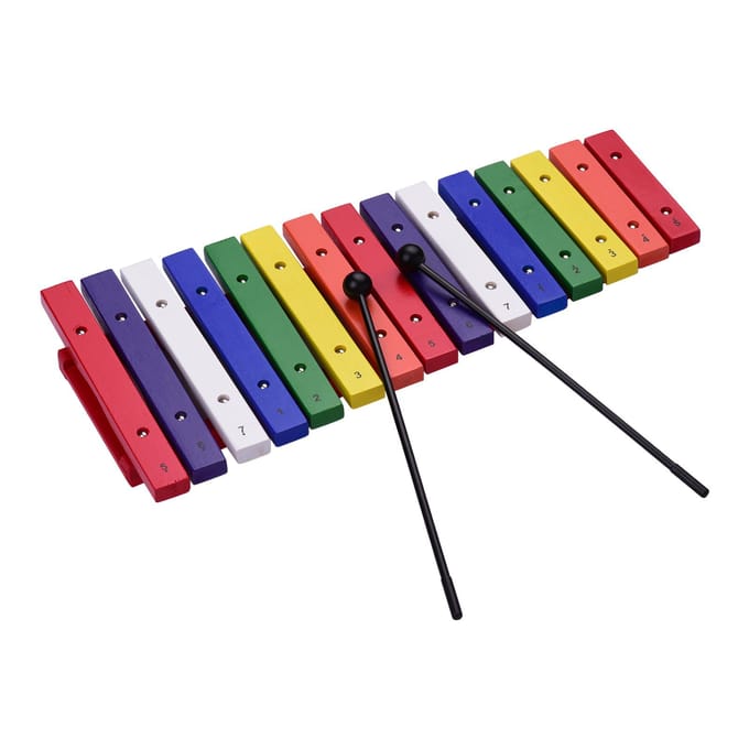 Ammoon 15 toetsen Xylofoon Kleurrijk muzikaal percussie-instrument Vroegschoolse educatie-instrument voor veelkleurig