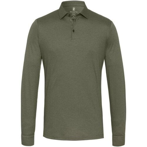 Desoto Polo Essential Kent Long Sleeve Forest Green / male