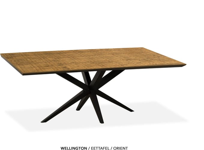 Maxfurn - Zeer krasvaste eettafel met verjongde rand 138x85cm | Kleur: Orient