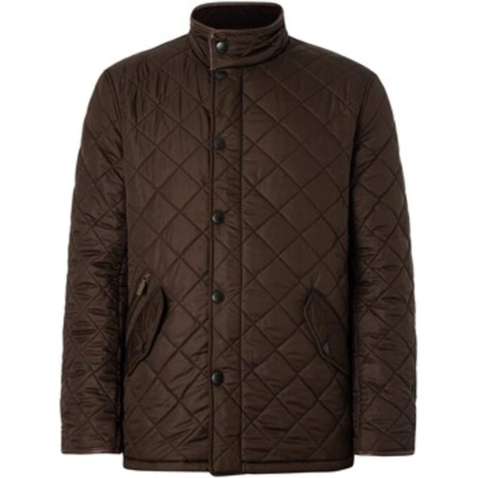 Barbour Quilted Jas Powell Olijf - Maat XXL - Heren - Winterjassen
