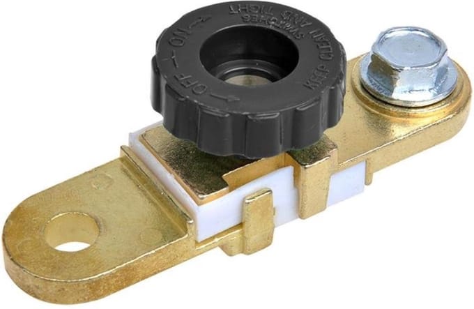 ProPlus Accupoolklem met stroomonderbreker - Ø 10 mm - Minpool - Quick release - Anti-diefstal