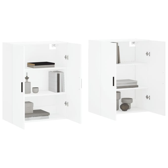 vidaXL - Hangkasten - 2 - st - 69,5x34x90 - cm - wit
