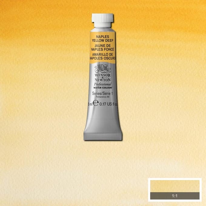 Watercolor paint W&N 5ml – 425 Naples Yellow Deep