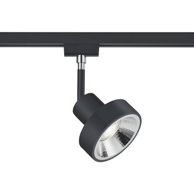 Trio Lighting Railspot DUOline 780701, Ø 11cm, zwart, 2-fase, GU10