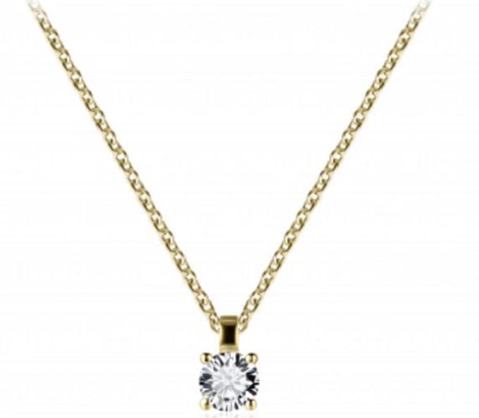 Schitterende Gold Plated Halsketting met Zirkonia
