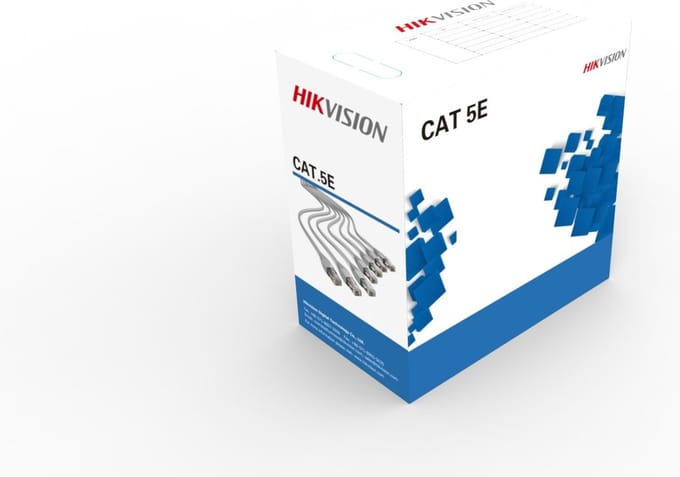 Hikvision Netwerkkabel. DS-1LN5E-E/E, CAT5 kabel, 305m, CPR gekeurd