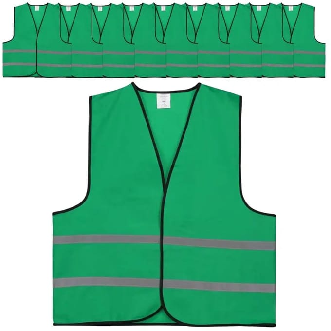 Groen veiligheidshesje | 100 stuks