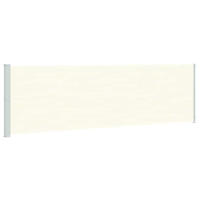vidaXL - Tuinscherm - uittrekbaar - 180x614 - cm - crème