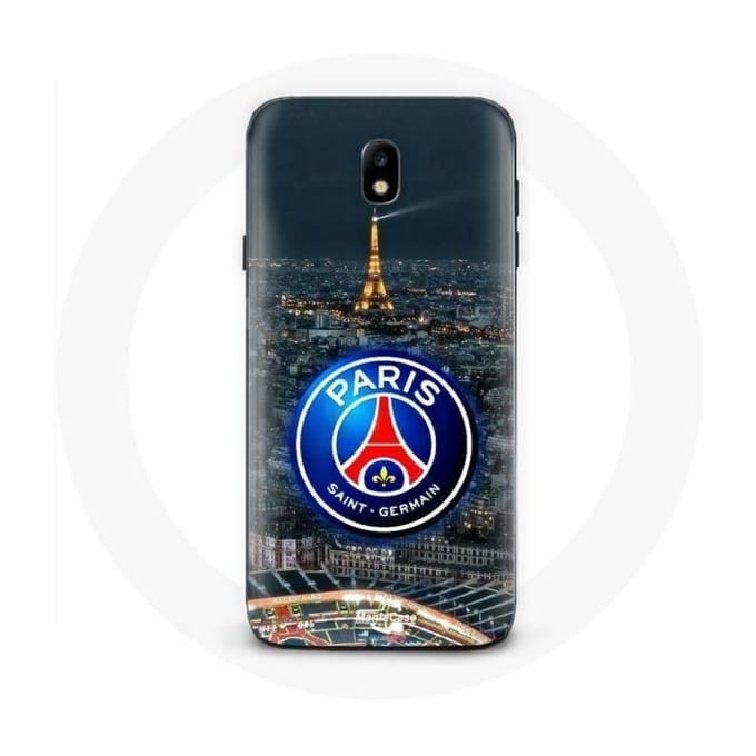 Coque Maniacase pour Samsung Galaxy J5 2017 psg logo stade nuit tour eiffel