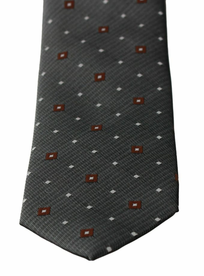 Dolce & Gabbana Gray Pattered Classic Mens Slim Men's Ntrigaar