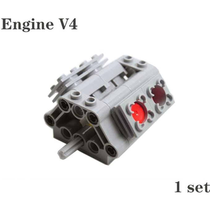 MOC Technologie Componenten Kit Bouwstenen Differentieel Tandwiel Kit Motor Cilinder 65413 62821 V6 V8 V12