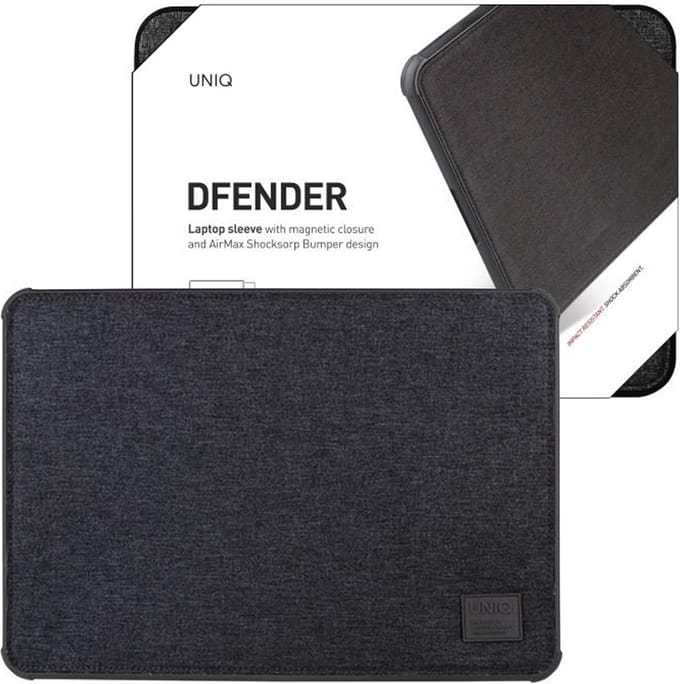 UNIQ - case - Dfender laptophoes - 16 - zwart/antracietzwart