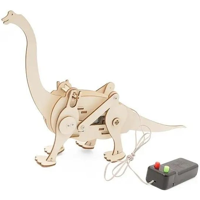 Kit STEM Dinosaure Jouets pour Enfants, Puzzle 3D en Bois Modèle Kit Robot Modèle, Projets STEM Scientifiques Éducatifs DIY
