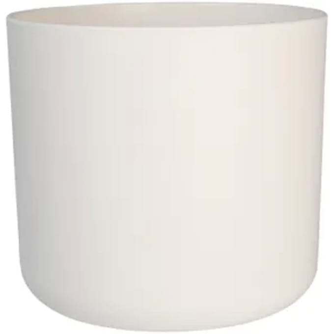 Elho B.for Soft Rond 16 - Bloempot voor Binnen - 100% gerecycled plastic - Ø 16 x H 15 cm - Wit