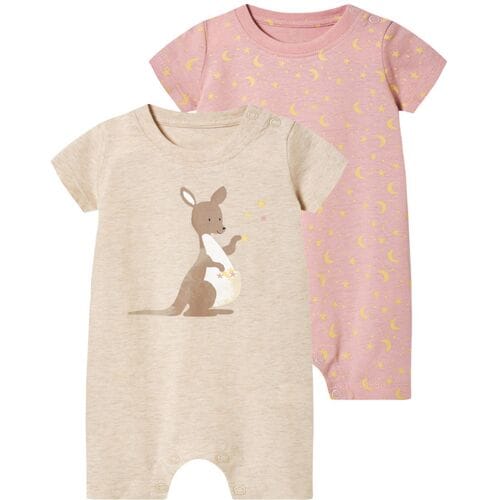 LUPILU 2 baby pyjama's (kangoeroe, 50/56)
