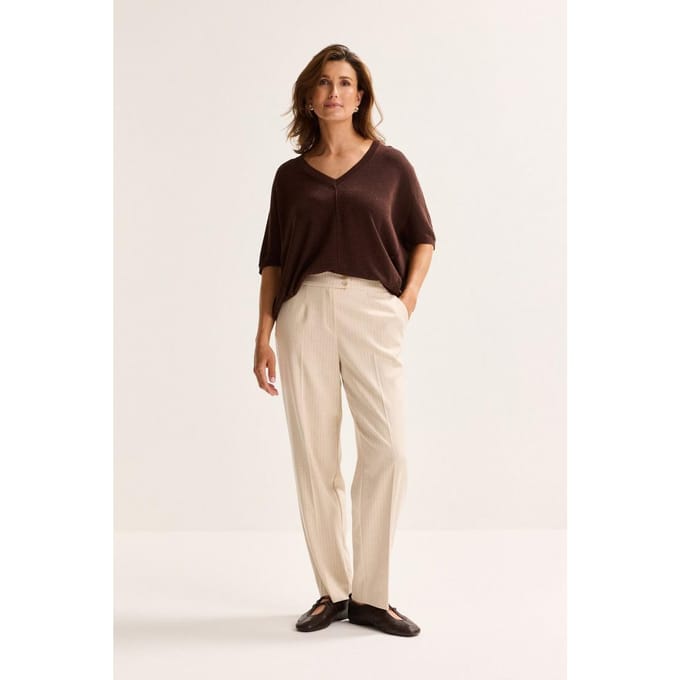 Geklede Broek Met Krijtstreep