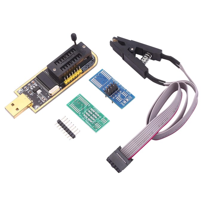 CH341A USB-programmeur EEPROM BIOS Flasher Programmeerbare logische schakelingen met SOP8 Flash Clip Geschikt