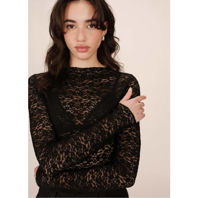 Grace & Mila shady top kant zwart