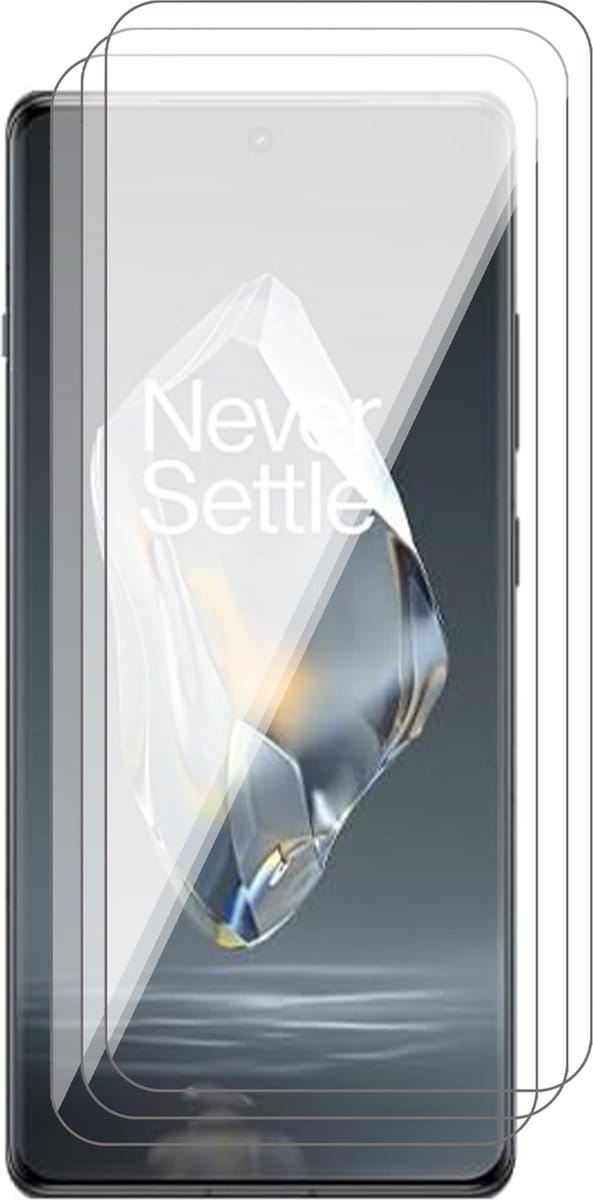 Screenprotector geschikt voor OnePlus 12R - 3x Glas Screen Protector