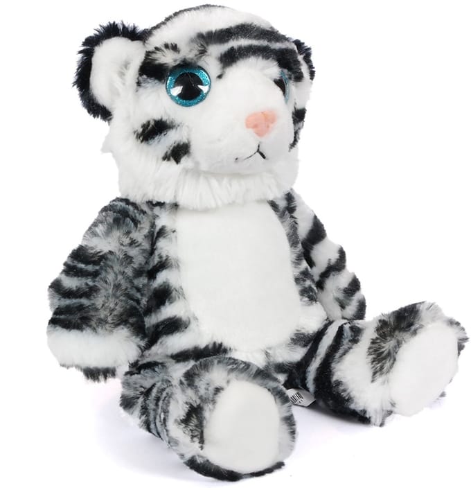 PIA Soft Toys - Pluche Knuffeldier - Tijger wit - 30 cm