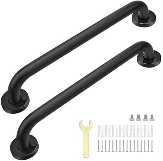 Set van 2 douchegrepen - 40 cm grijpstangen voor veilige badkamerhulp
