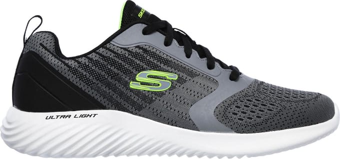Skechers Bounder-Verkona Heren Sneakers - Charcoal/Grey