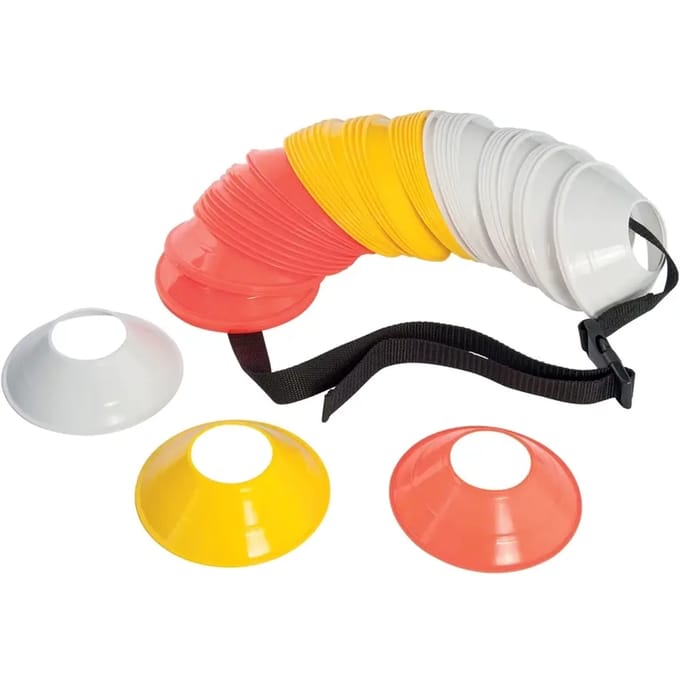Precision Trainingshoedjes 11 Cm Wit/geel/oranje 61-delig