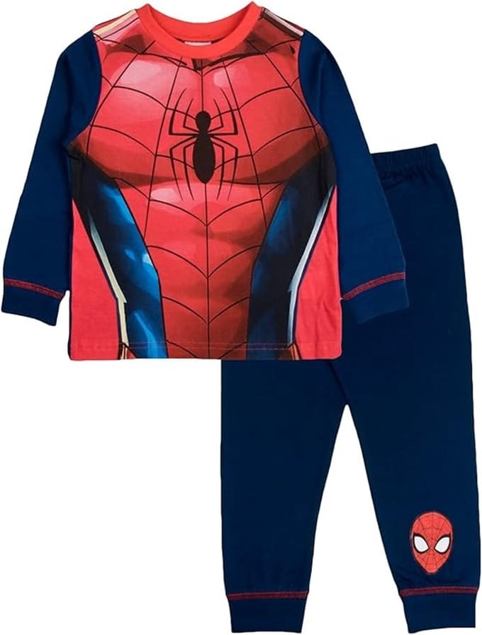 Marvel Spiderman Pyjama - rood met blauw - Maat 92/98 - Jongenspyjama