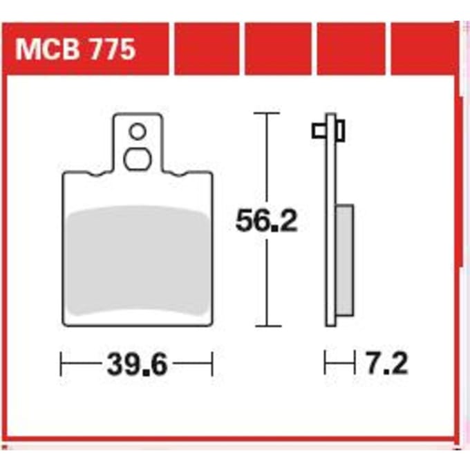 Remblokset, schijfrem TRW MCB775