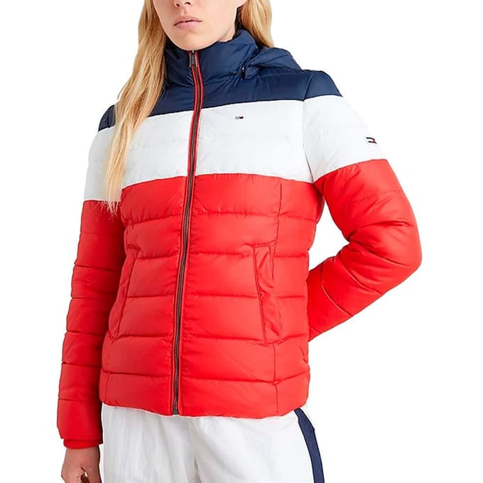 Tommy Jeans damesblouson, slim fit, kleurencombinatie
