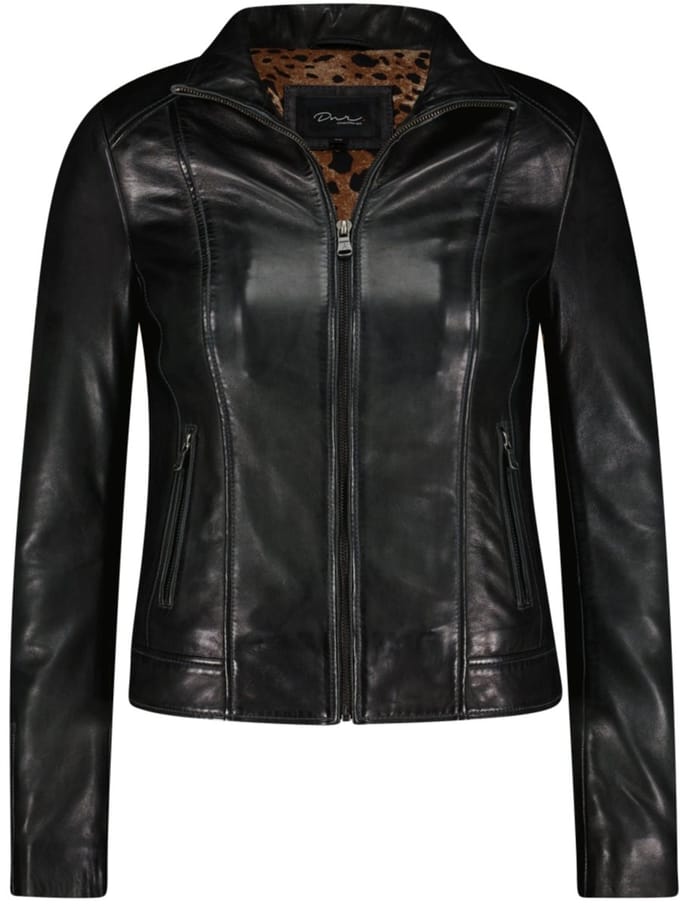 Donders Jas Leather Jacket 57497 4 Anthacite Dames Maat - 40