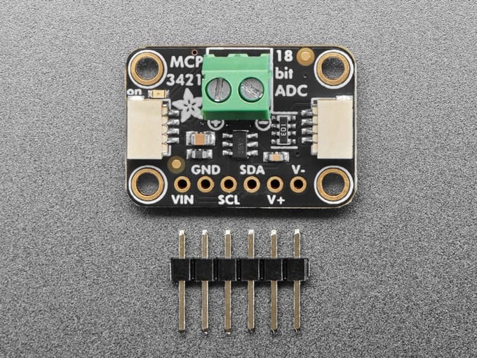 MCP3421 18 bit ADC STEMMA QT Qwiic module PDIP vormfactor Adafruit 5870