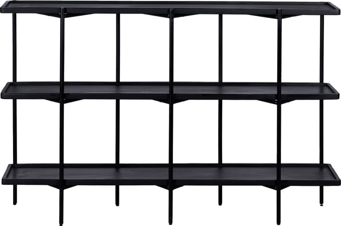 QUVIO Dressoir Luce - FSC® mangohout - 150 cm - Zwart