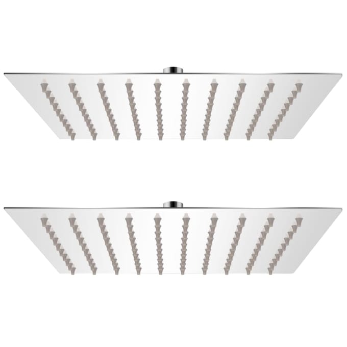 vidaXL - Regendouchekoppen - 2 - st - 20x20 - cm - roestvrij - staal