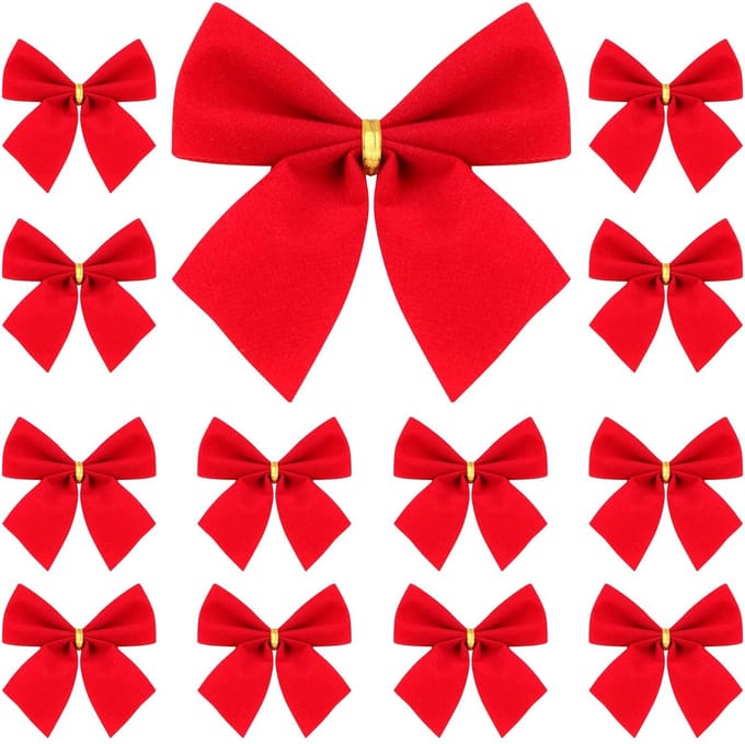 Dailygoods - Kerststrikken - Diy kerstboomversiering - Rood fluweel