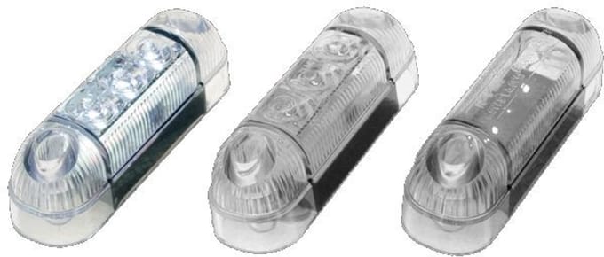Markeringslicht - Ledson - 3.3 - 8.4cm - Wit - 12V-24V