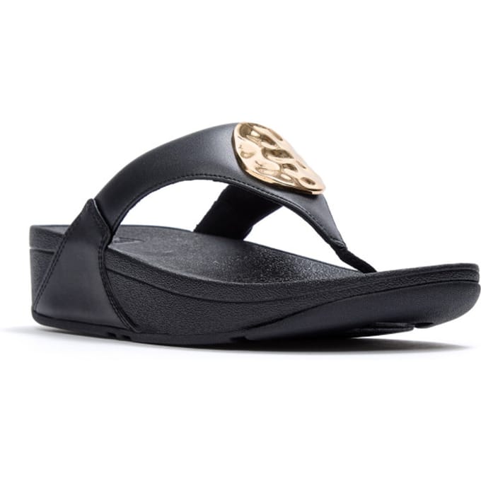 Sandalen met sleehak FitFlop LULU ADORNMENT TOE-POST