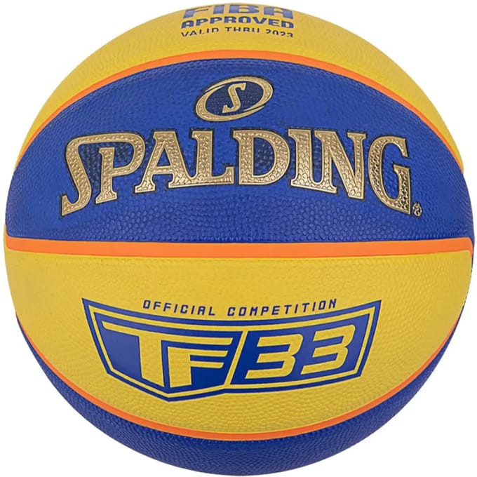 Spalding Tf-33 Gold Fiba Rubber Basketbal Blauw