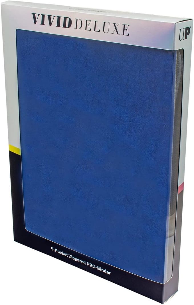 Ultra Pro - Vivid Deluxe 9-Pocket Zippered Pro Binder - Blauw