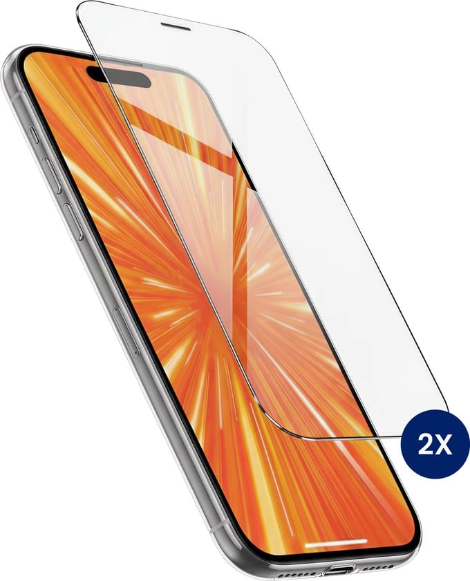 R2B Screenprotector geschikt voor iPhone 17 - 2 Stuks - Incl. Installatieframe & Reinigingskit - Tempered Glass - Screenprotectors - Screen Protector - Beschermglas