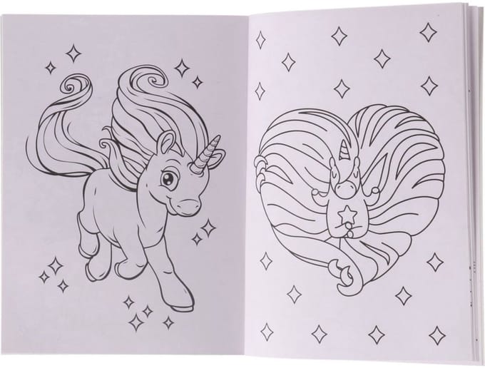 Mondikaarten My Most Beautiful Unicorn Coloring Book 48 pages.