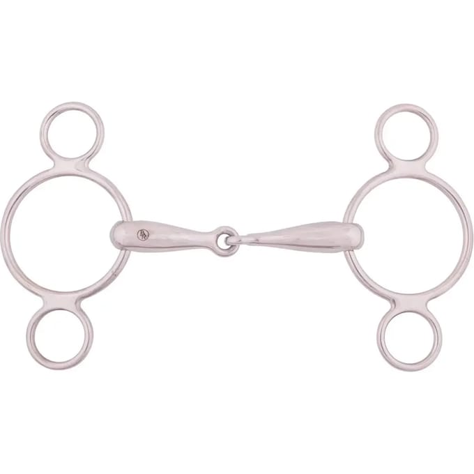 Watertrens Pessoa 3-rings massief rvs 18mm 11.5 | Roest | Speciale bitten