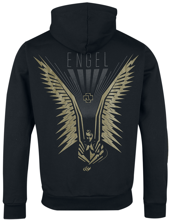 Rammstein Vest met capuchon - Wings - S tot 3XL - voor Mannen - zwart